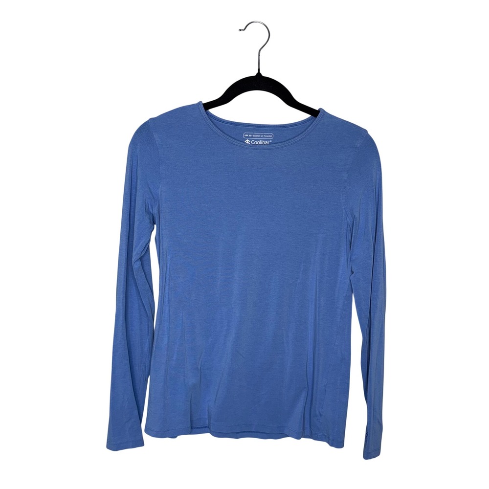 Coolibar Long Sleeve Top Womens XS Blue Excellent UPF 50+ Sun Protection Tee